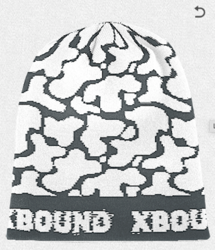 "Skyline Knit" Beanie - Black and White