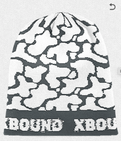 "Skyline Knit" Beanie - Black and White