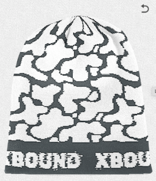 "Skyline Knit" Beanie - Black and White